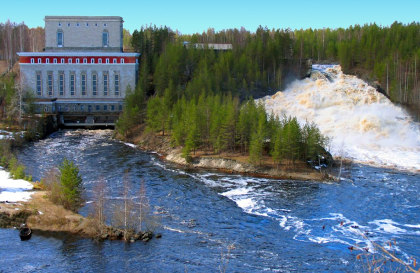 The Pal’eozersk hydro power plant in Russia