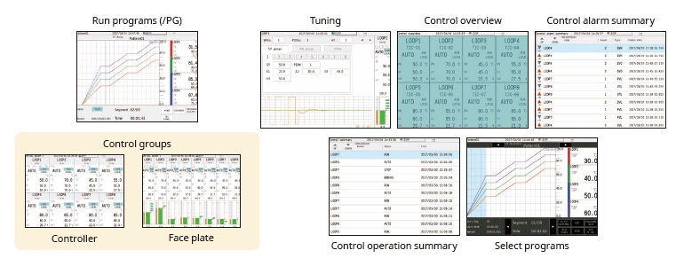 Preset screens for use right out of the box