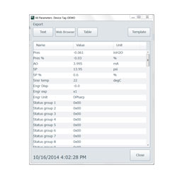 FieldMate Device parameter collective acquisition