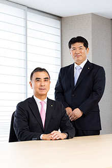 Director, Executive Chairperson, Representative Executive Officer Hitoshi Nara and President and CEO, Representative Executive Officer Kunimasa Shigeno