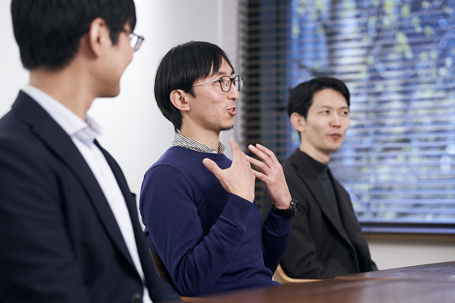 Mr. Chiyoda, Mr. Mogi and Mr. Takahata