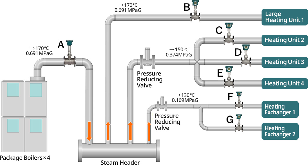 Fig. 2: Example of Steam Line