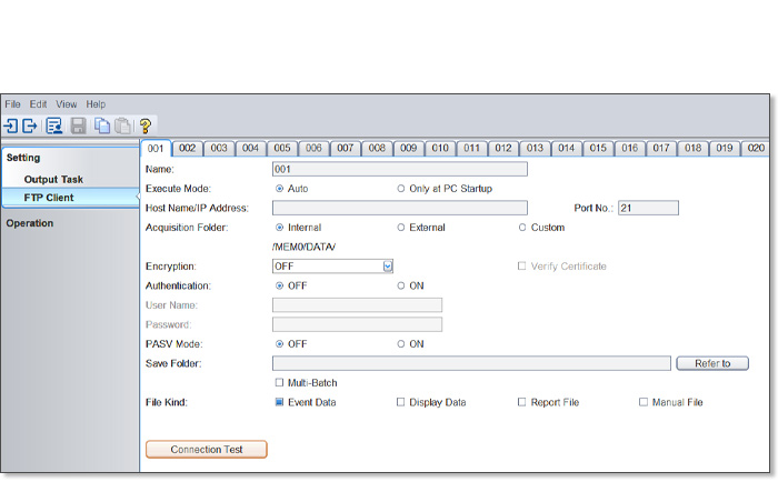 Manage Up to 200 FTP Client Configurations