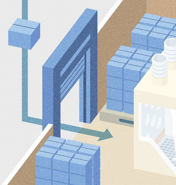 原材料の入荷、保管