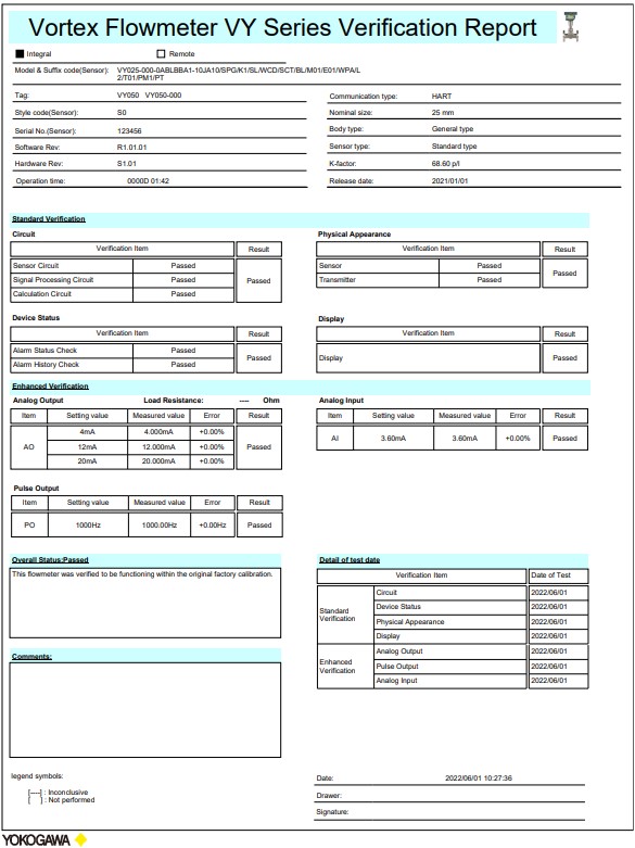 FSA130 Flowmeter / Vortex Flowmeter Verification Tool