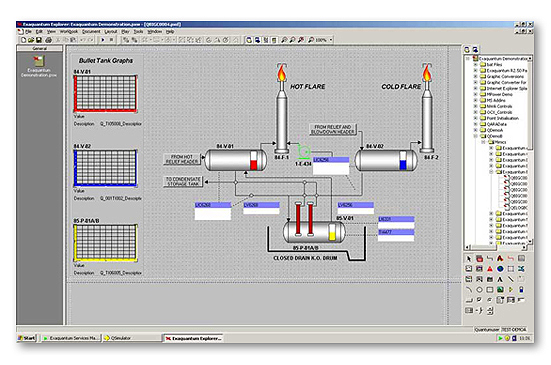 Exaquantum/Explorer in Design Time