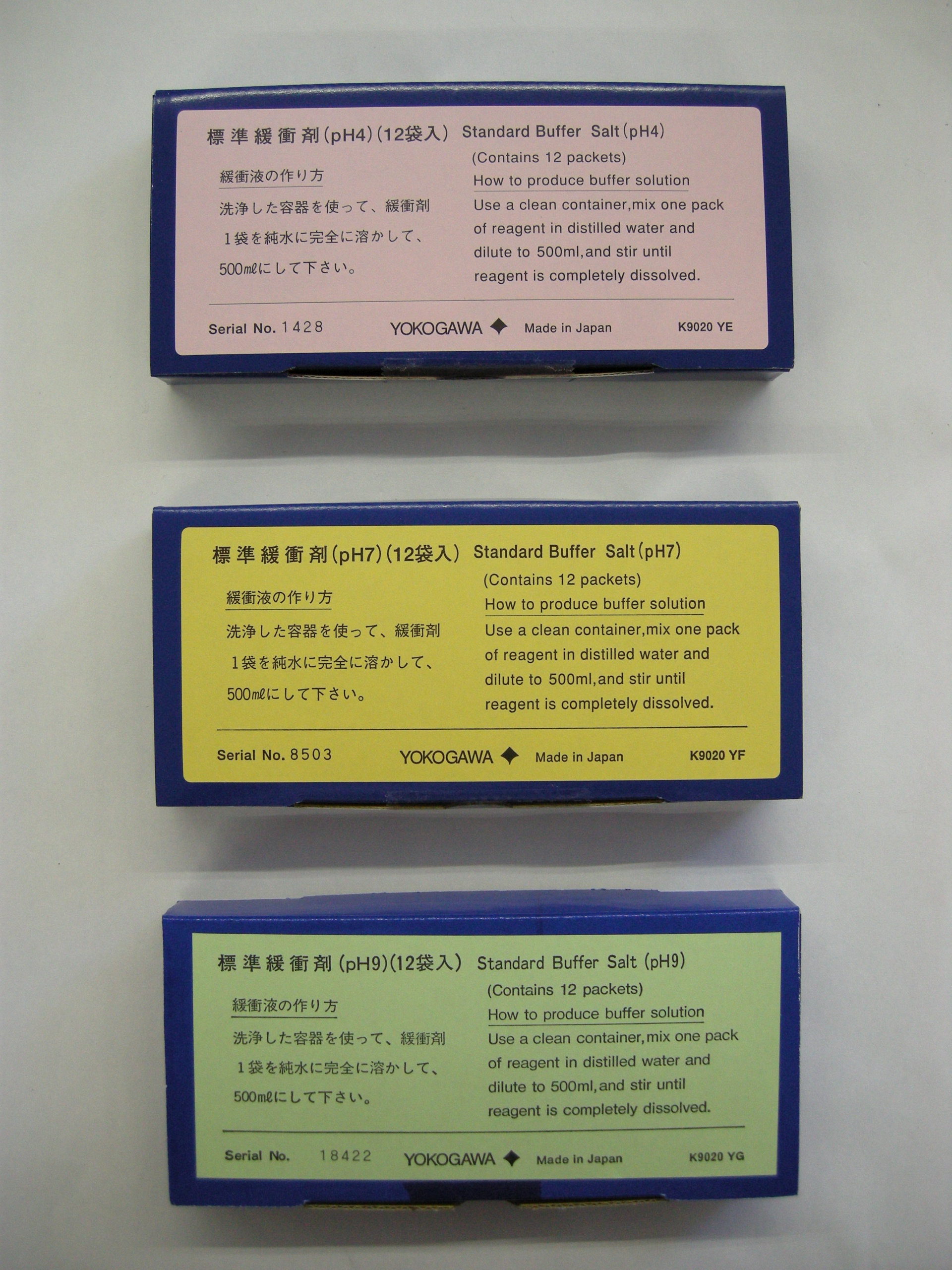 pH/ORP Buffer Calibration Solutions Yokogawa America